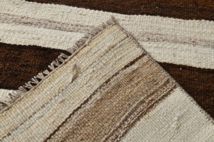 long brown and beige kilim runner rug 1962 17