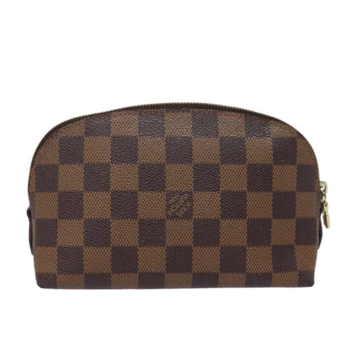 louis vuitton damier ebene pochette cosmetic pm pouch n47516 lv auth 77849 3531