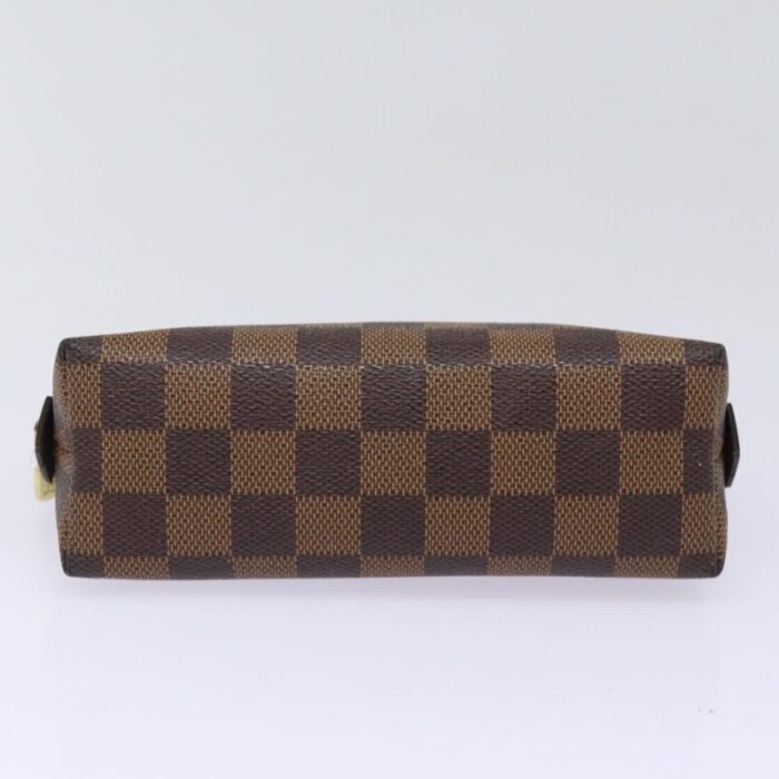 louis vuitton damier ebene pochette cosmetic pm pouch n47516 lv auth 77849 4136