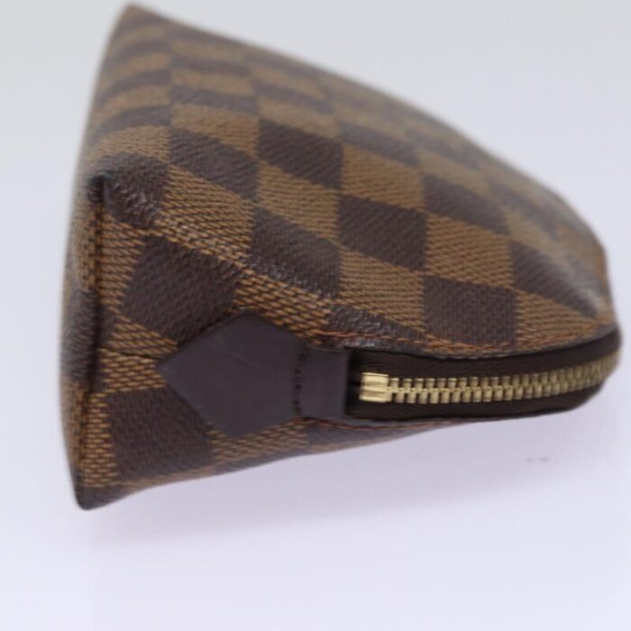 louis vuitton damier ebene pochette cosmetic pm pouch n47516 lv auth 77849 8035