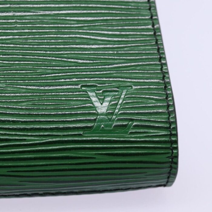 louis vuitton epi art deco clutch bag green m52634 lv auth 78677 4092