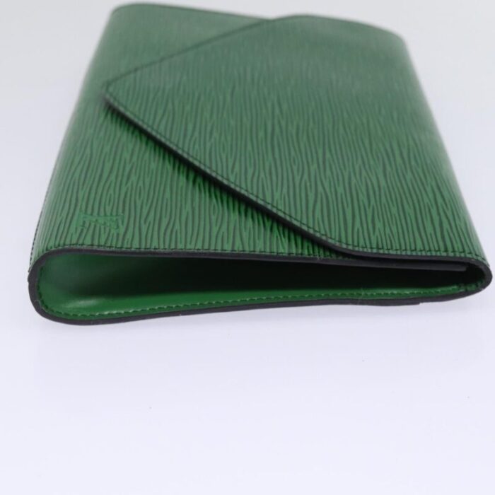 louis vuitton epi art deco clutch bag green m52634 lv auth 78677 6084