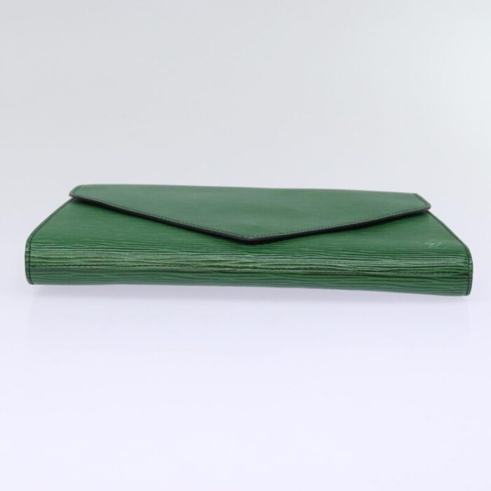 louis vuitton epi art deco clutch bag green m52634 lv auth 78677 6186