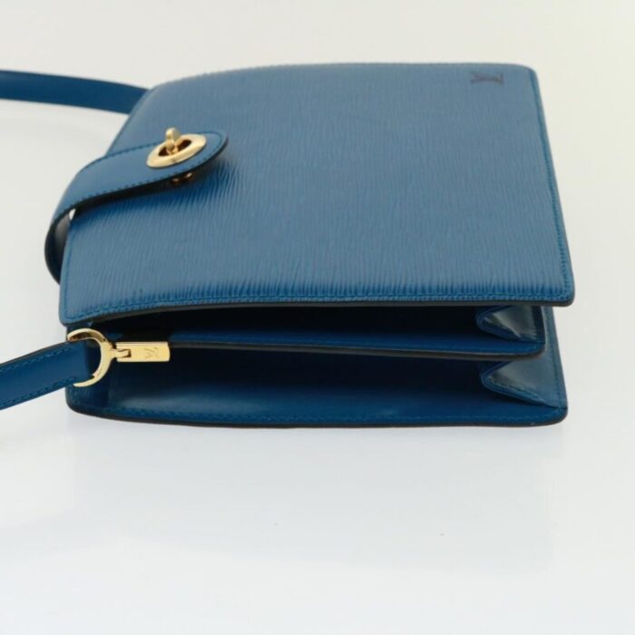 louis vuitton epi capuchin shoulder bag blue m52345 lv auth 78394 3102