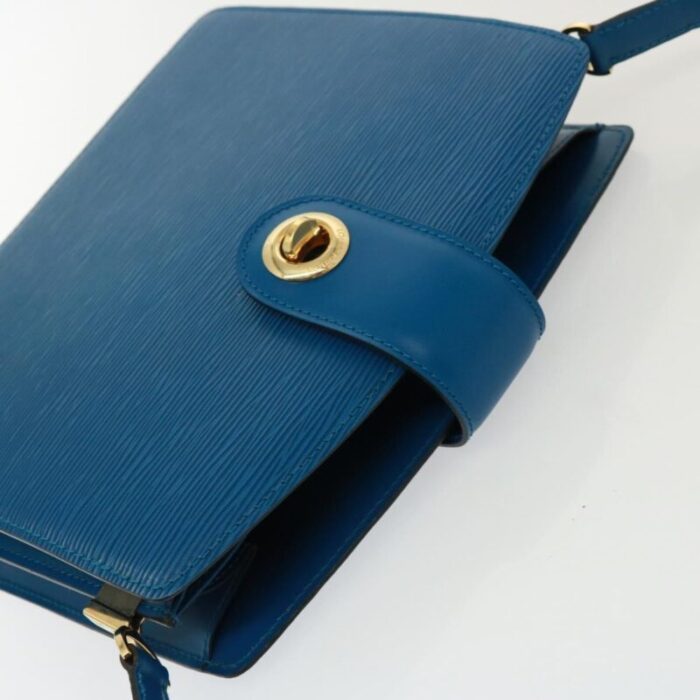 louis vuitton epi capuchin shoulder bag blue m52345 lv auth 78394 3159