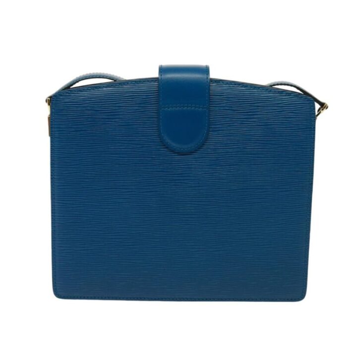 louis vuitton epi capuchin shoulder bag blue m52345 lv auth 78394 9147