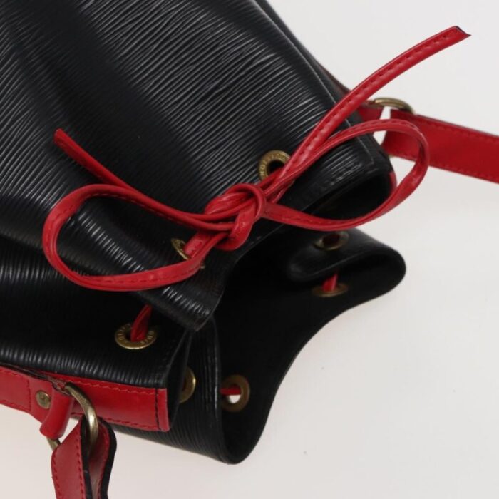 louis vuitton epi noe shoulder bag by color black red m44017 lv auth 79238 5474