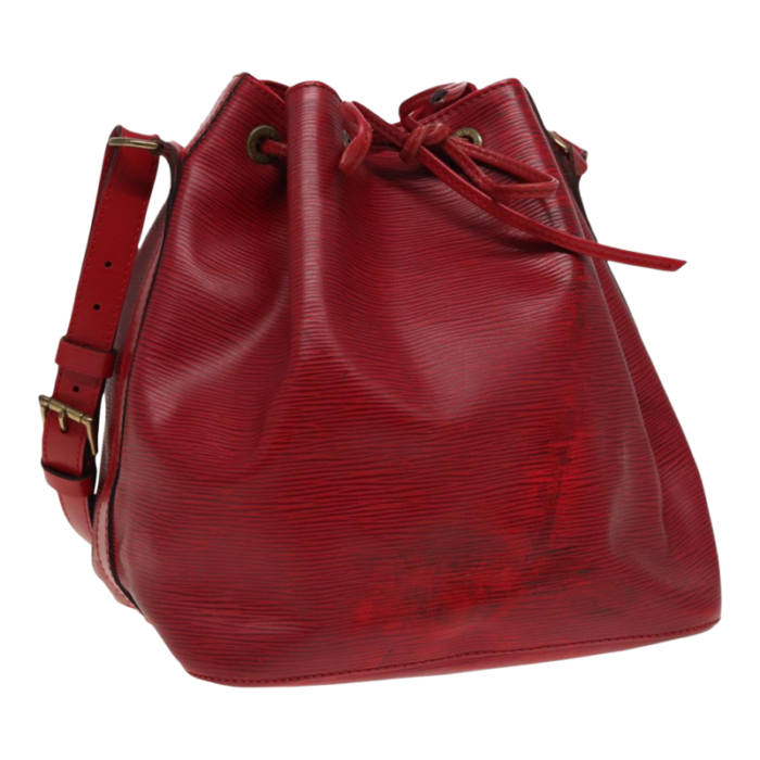 louis vuitton epi petit noe shoulder bag red m44107 lv auth 77898 1019