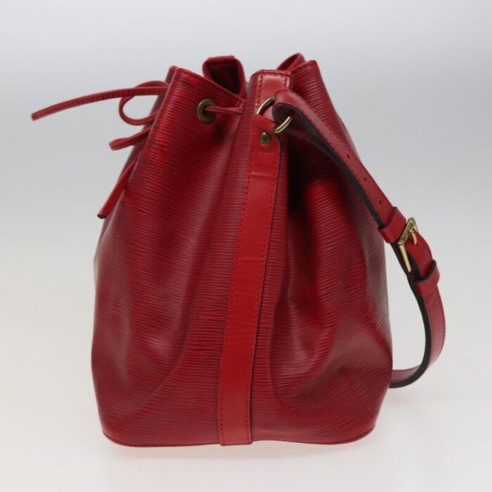 louis vuitton epi petit noe shoulder bag red m44107 lv auth 77898 1239