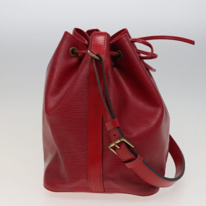 louis vuitton epi petit noe shoulder bag red m44107 lv auth 77898 3954