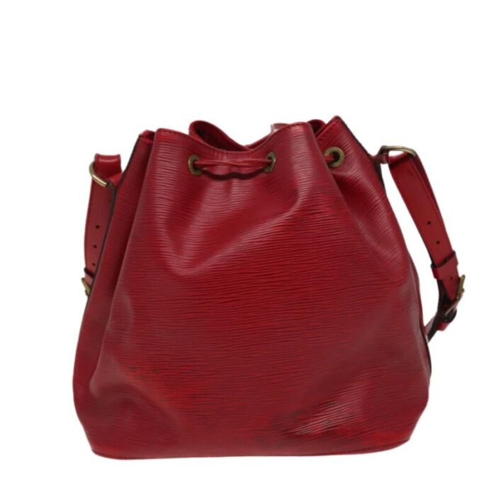 louis vuitton epi petit noe shoulder bag red m44107 lv auth 77898 5796