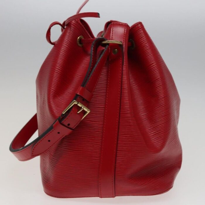 louis vuitton epi petit noe shoulder bag red m44107 lv auth mr324 0526