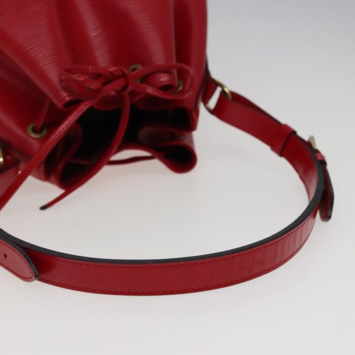 louis vuitton epi petit noe shoulder bag red m44107 lv auth mr324 2787