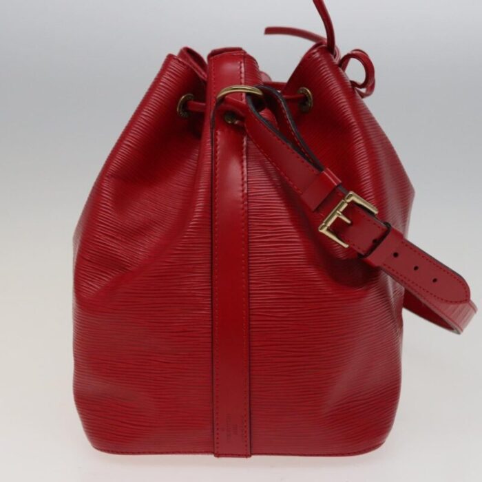 louis vuitton epi petit noe shoulder bag red m44107 lv auth mr324 8175