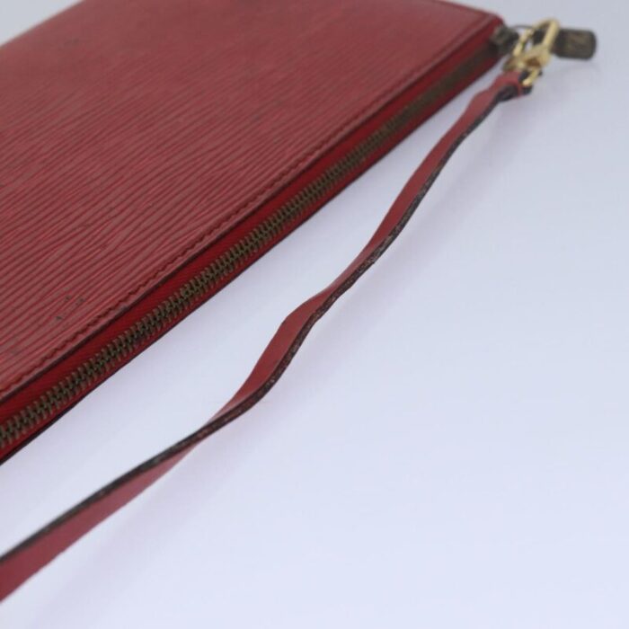 louis vuitton epi pochette accessoires accessory pouch red m52987 lv auth 78315 2097