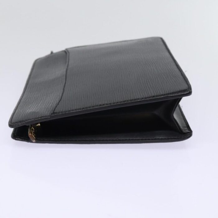 louis vuitton epi pochette homme clutch bag black noir m52522 lv auth 78679 6854