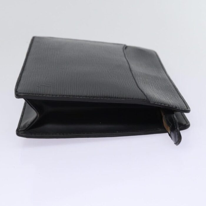 louis vuitton epi pochette homme clutch bag black noir m52522 lv auth 78679 8695