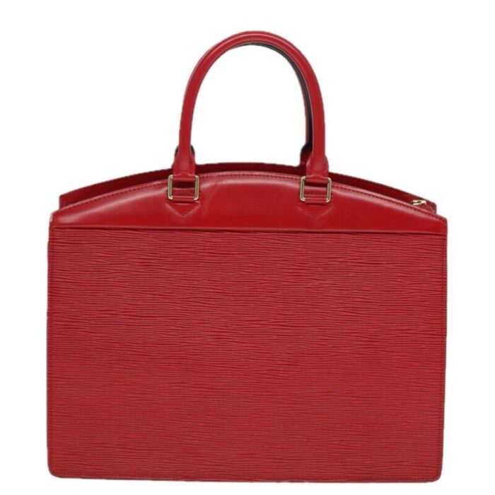 louis vuitton epi riviera hand bag red m48187 lv auth 79506 3626