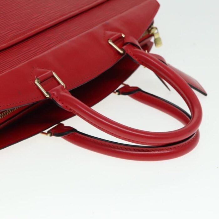 louis vuitton epi riviera hand bag red m48187 lv auth 79506 7511