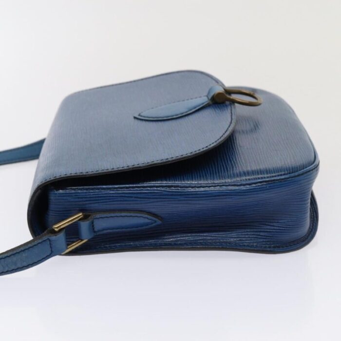 louis vuitton epi saint cloud gm shoulder bag toledo blue m52195 lv auth 79085 1881