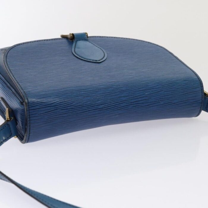 louis vuitton epi saint cloud gm shoulder bag toledo blue m52195 lv auth 79085 8683