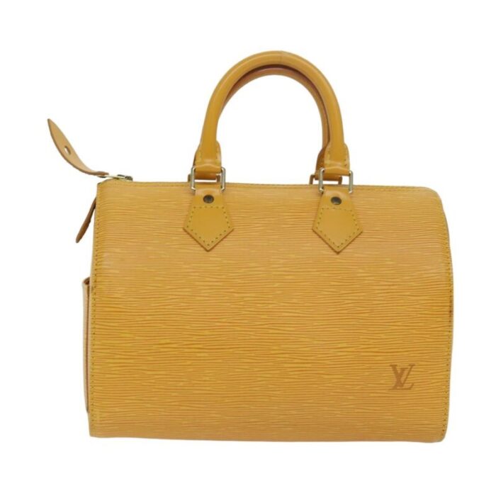 louis vuitton epi speedy 25 hand bag tassili yellow m43019 lv auth 78209 1936