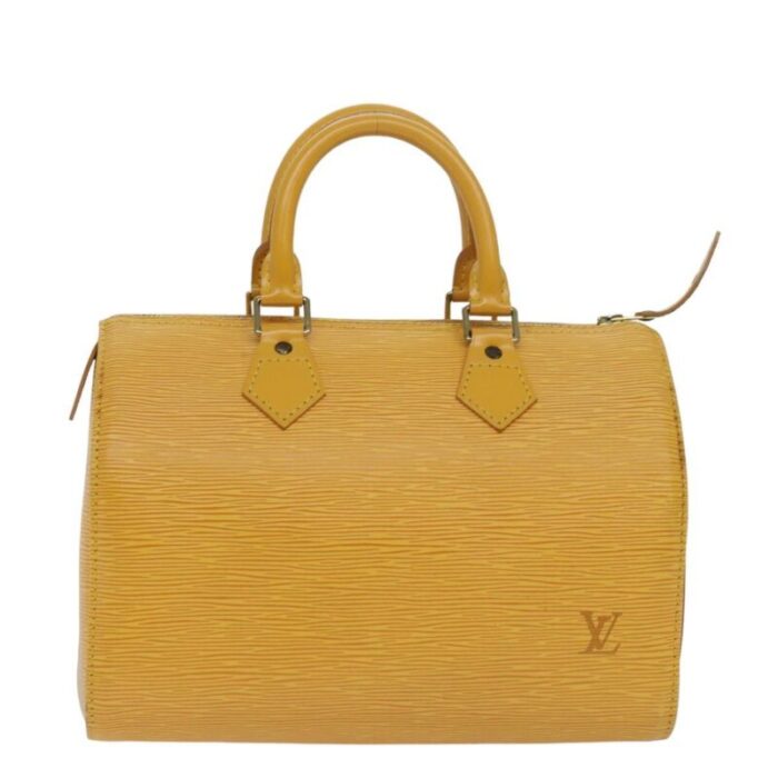 louis vuitton epi speedy 25 hand bag tassili yellow m43019 lv auth 78209 3201