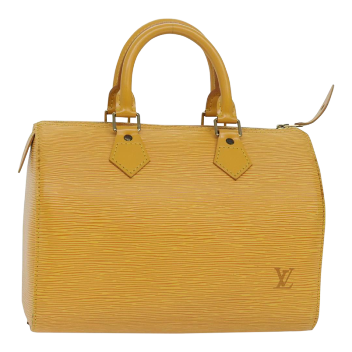 louis vuitton epi speedy 25 hand bag tassili yellow m43019 lv auth 78209 5841