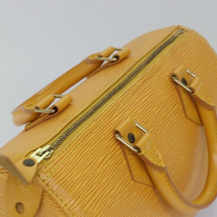 louis vuitton epi speedy 25 hand bag tassili yellow m43019 lv auth 78209 8377