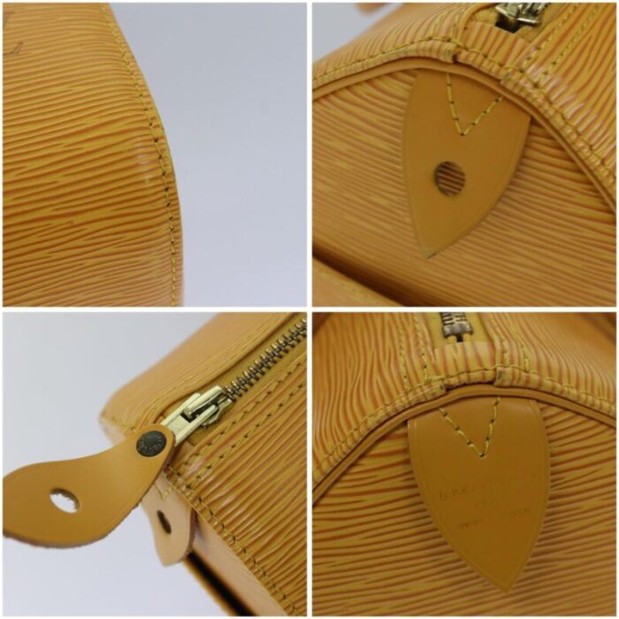 louis vuitton epi speedy 25 hand bag tassili yellow m43019 lv auth 78209 9532