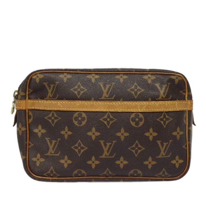 louis vuitton monogram compiegne 23 clutch bag m51847 lv auth 79594 3760