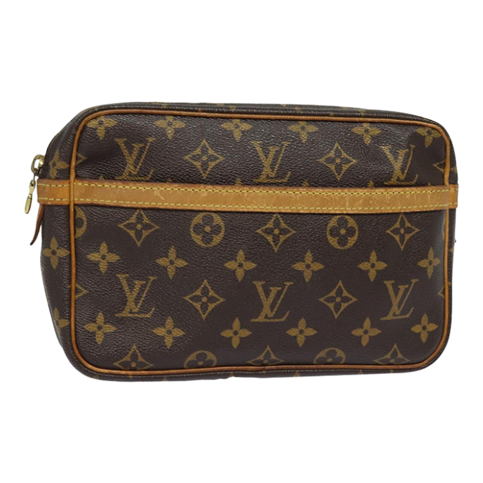 louis vuitton monogram compiegne 23 clutch bag m51847 lv auth 79594 8587