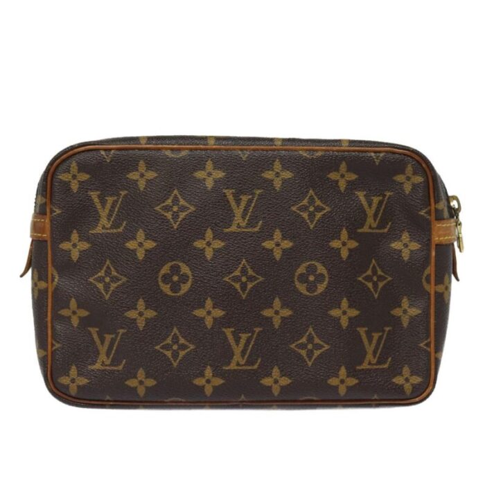 louis vuitton monogram compiegne 23 clutch bag m51847 lv auth 79594 9366