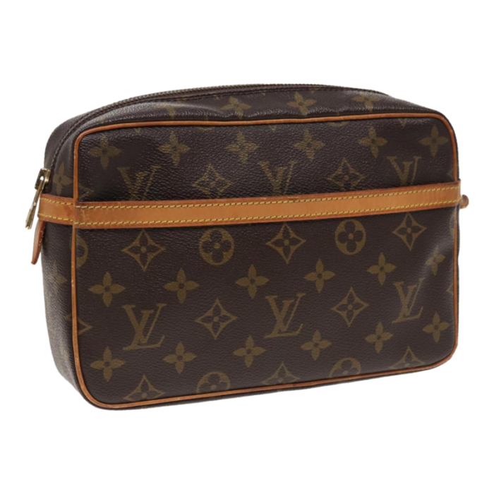 louis vuitton monogram compiegne 23 clutch bag m51847 lv auth 79756 0513