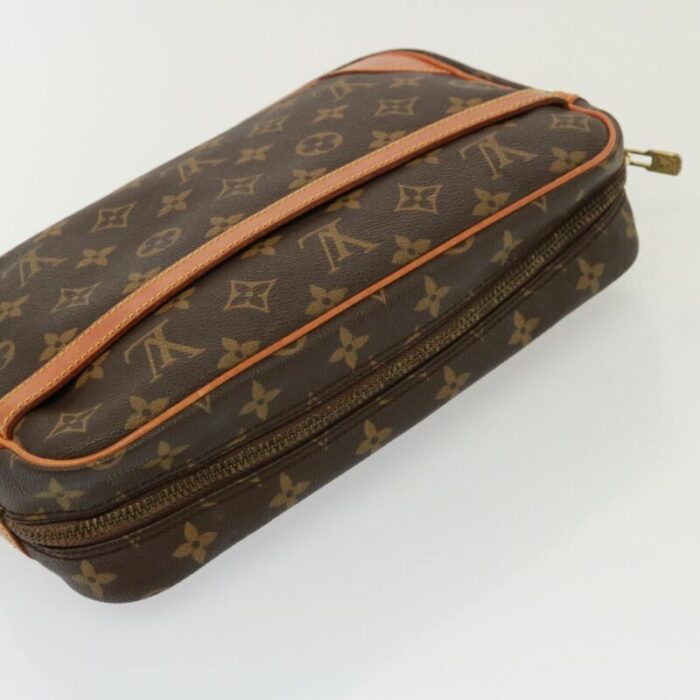 louis vuitton monogram compiegne 28 clutch bag m51845 lv auth 77886 4879