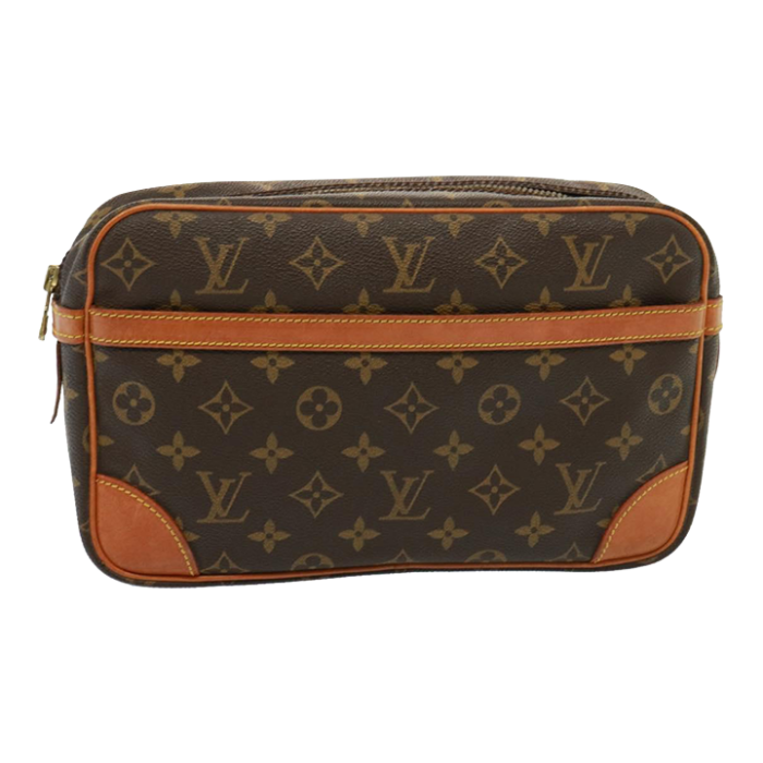 louis vuitton monogram compiegne 28 clutch bag m51845 lv auth 77886 5043