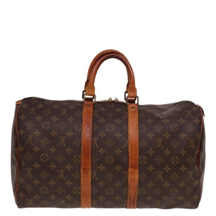 louis vuitton monogram keepall 45 boston bag m41428 lv auth 77950 0224