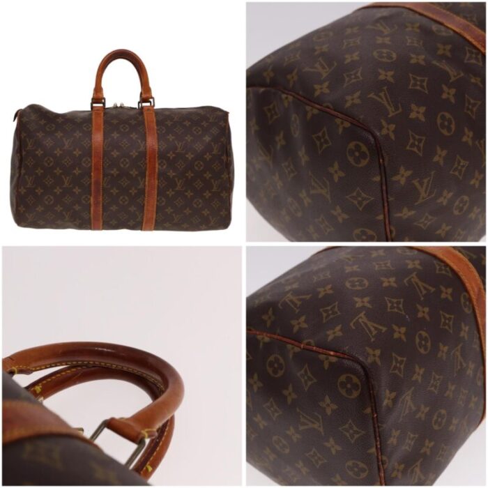 louis vuitton monogram keepall 45 boston bag m41428 lv auth 77950 2747