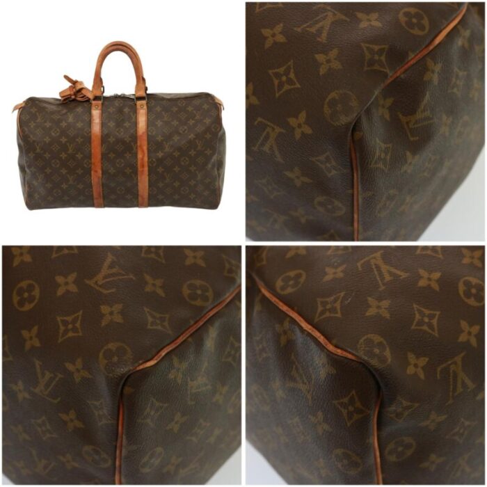 louis vuitton monogram keepall 45 boston bag m41428 lv auth ac3081 1206