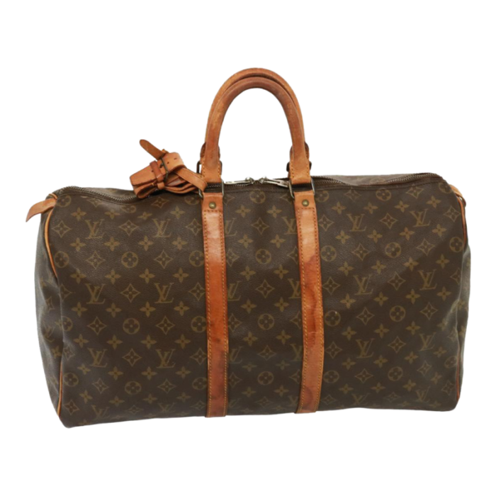 louis vuitton monogram keepall 45 boston bag m41428 lv auth ac3081 4420