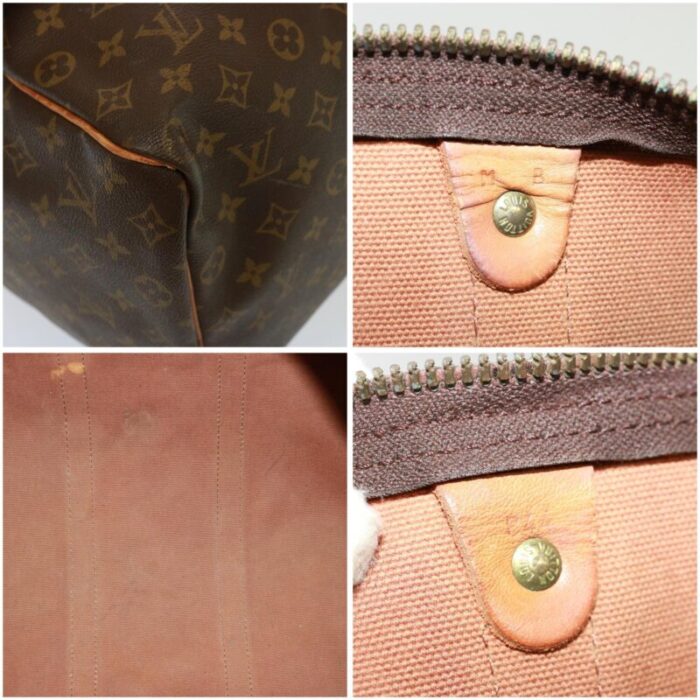 louis vuitton monogram keepall 45 boston bag m41428 lv auth ac3081 9453