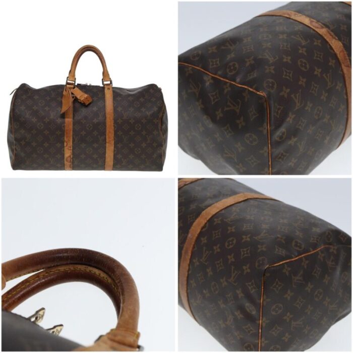 louis vuitton monogram keepall 50 boston bag m41426 lv auth 77968 1610