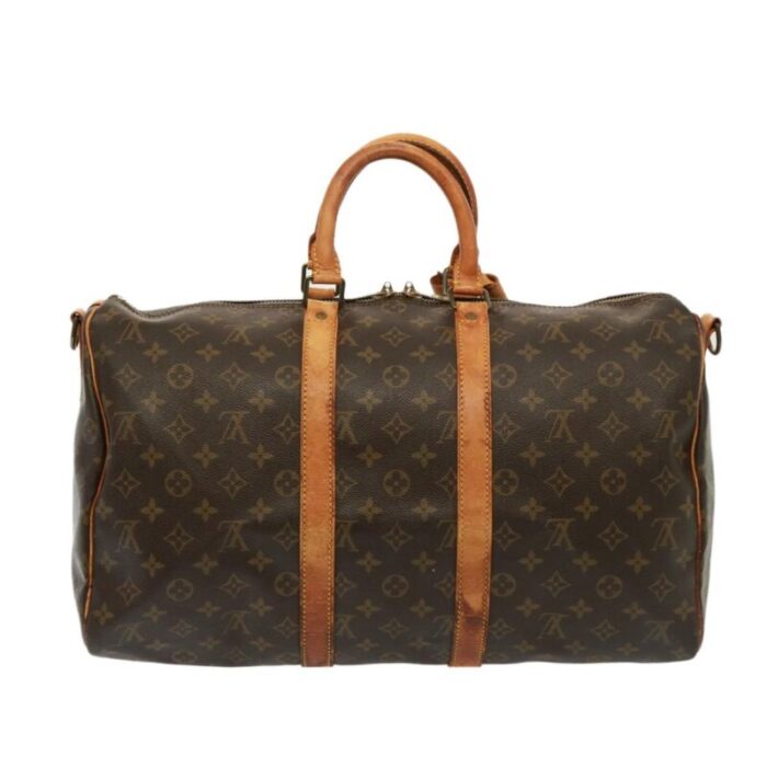 louis vuitton monogram keepall bandouliere 45 boston bag m41418 lv auth 77169 3319