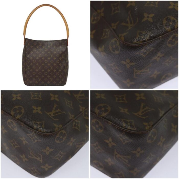 louis vuitton monogram looping gm shoulder bag m51145 lv auth 79831 2380