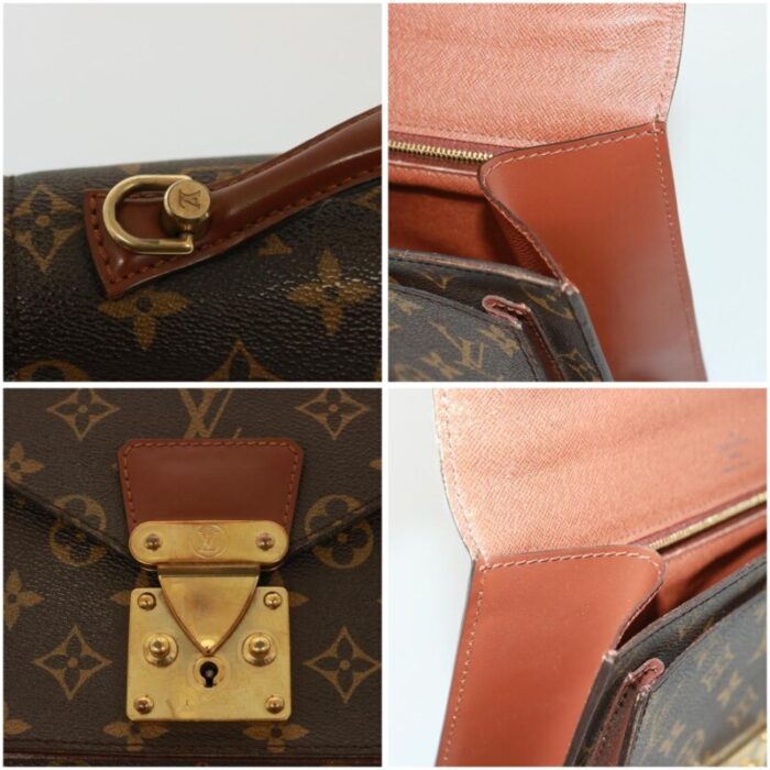 louis vuitton monogram monceau 26 shoulder bag m51187 lv auth 78670 0000