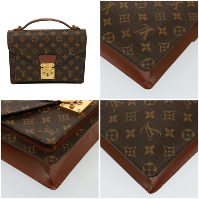 louis vuitton monogram monceau 26 shoulder bag m51187 lv auth 78670 9798