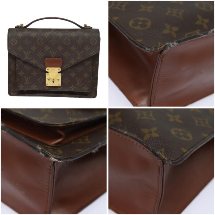 louis vuitton monogram monceau 28 hand bag 2way m51185 lv auth 78302 6351