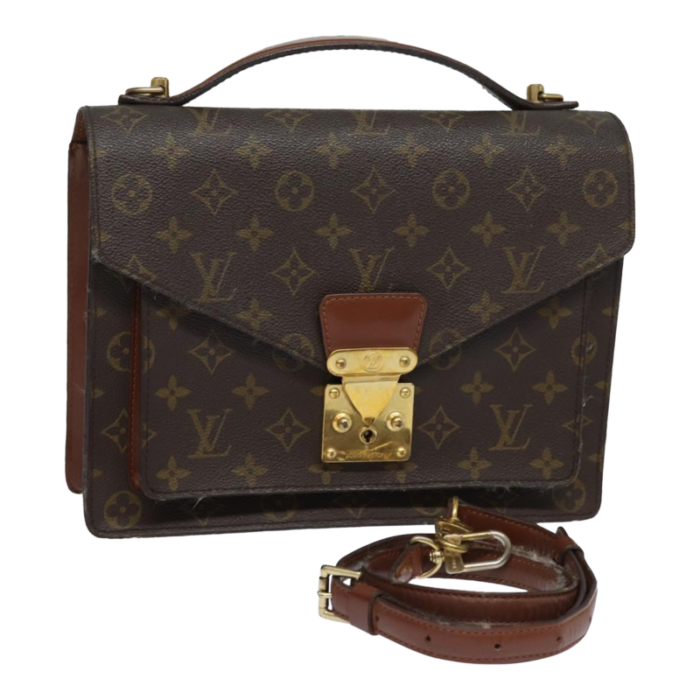 louis vuitton monogram monceau 28 hand bag 2way m51185 lv auth 78302 8053