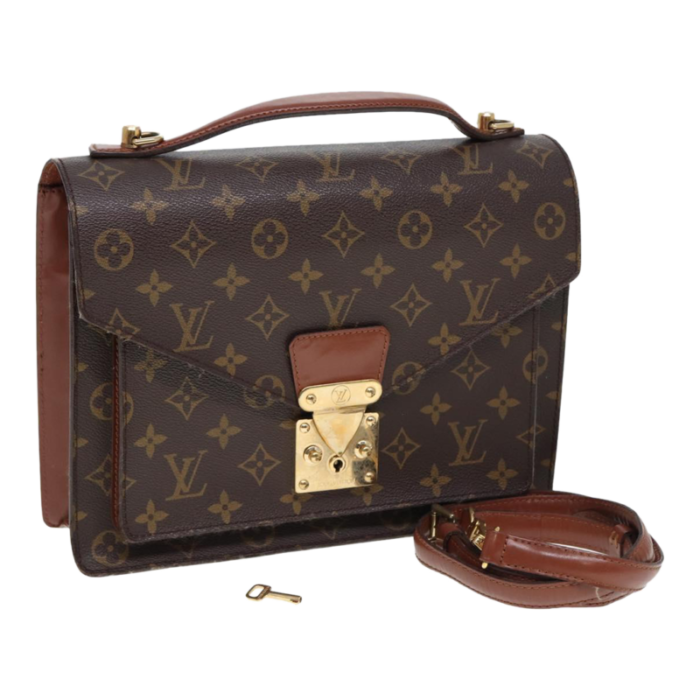 louis vuitton monogram monceau 28 hand bag 2way m51185 lv auth 79898 1957