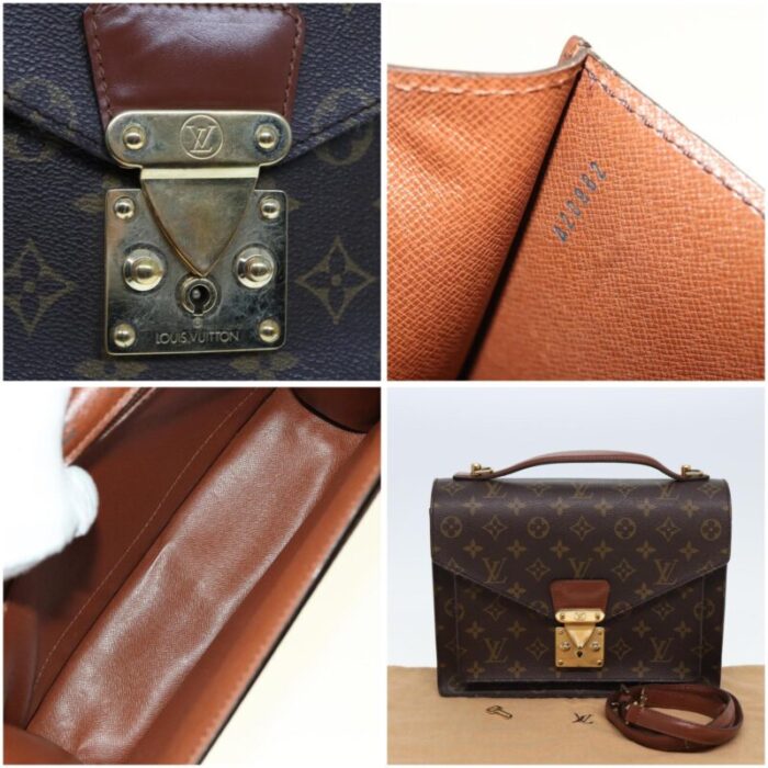 louis vuitton monogram monceau 28 hand bag 2way m51185 lv auth 79898 9277